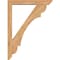 Ekena Millwork Olympic Slat Smooth Bracket w/ Offset Brace, Western Red Cedar, 5 1/2"W x 36"D x 48"H BKT0604X36X48OLY06SWR - alternate 3